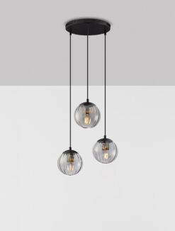 Полилей Nova Luce ABBACUS 9236317 черен детайл 3