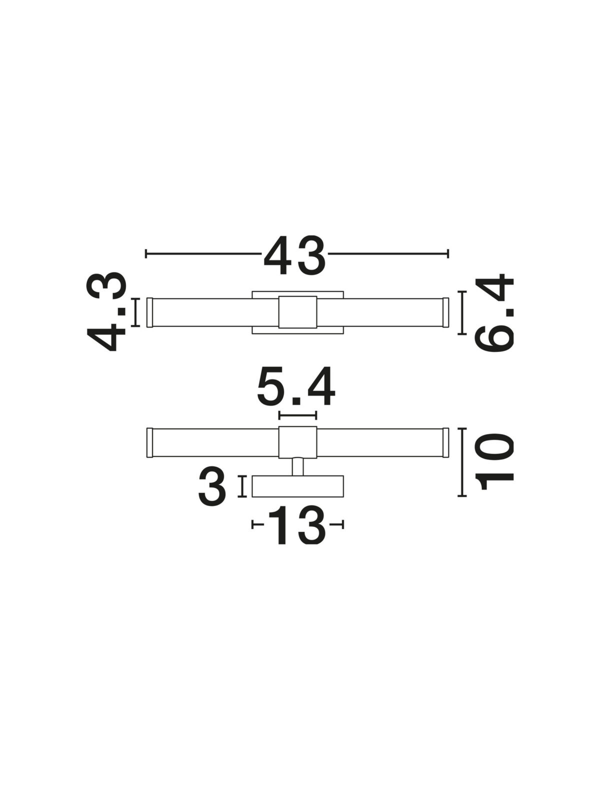 Аплик за баня Nova Luce ALTO 9236411 черен детайл 6