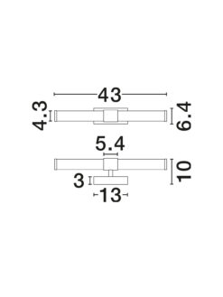 Аплик за баня Nova Luce ALTO 9236413 златист детайл 7