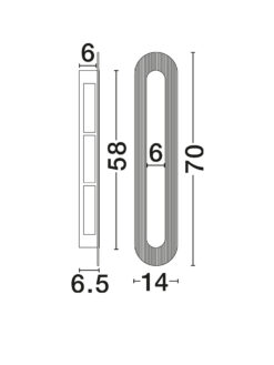 Аплик Nova Luce VETRIO 9236422 черен детайл 5