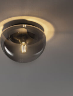 Плафониера Nova Luce EBONY 9236501 сив детайл 4