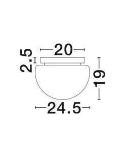 Плафониера Nova Luce EBONY 9236502 черен детайл 6
