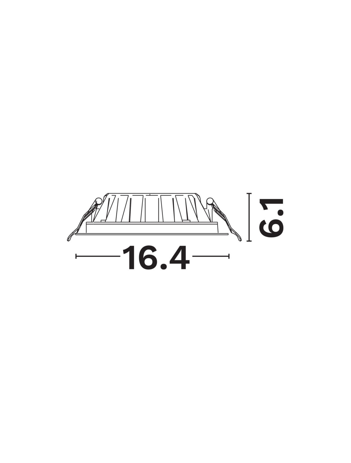 Луна за вграждане Nova Luce URBY 9248065 бял детайл 2