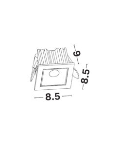 Луна за вграждане Nova Luce HELIO 9248075 черен детайл 3