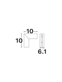 Конектор Nova Luce BUXTON 9252008 черен в интериор