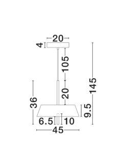 Полилей Nova Luce VELIO 9268051 бял детайл 7