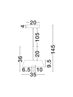 Полилей Nova Luce VELIO 9268052 бял детайл 6