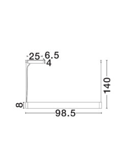 Полилей Nova Luce GLAZE 9268055 черен детайл 6
