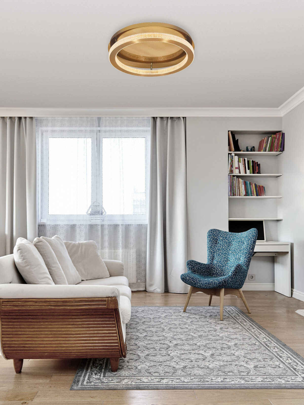 Плафониера Nova Luce FIORE 9285420 златен