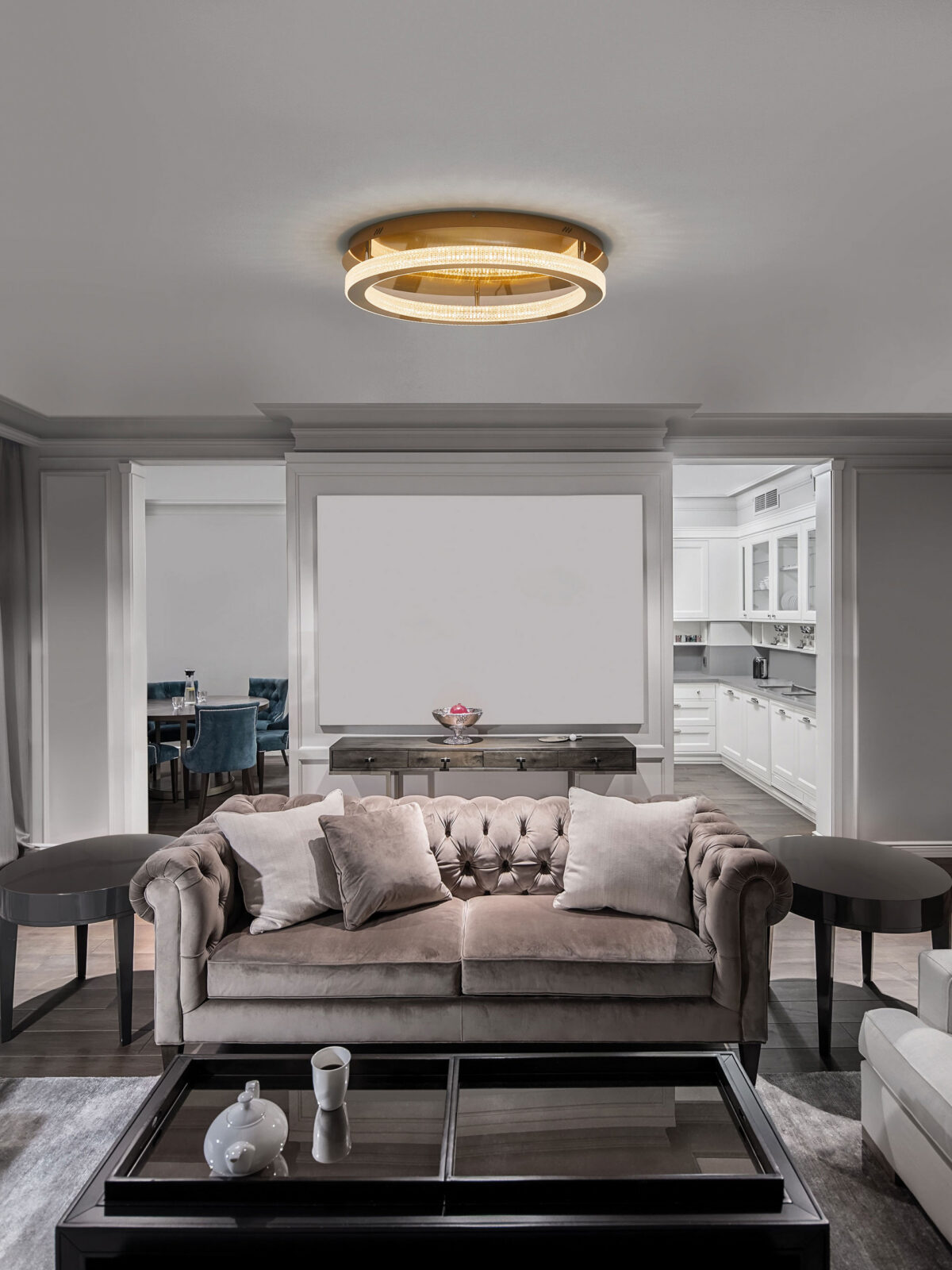 Плафониера Nova Luce FIORE 9285620 златен