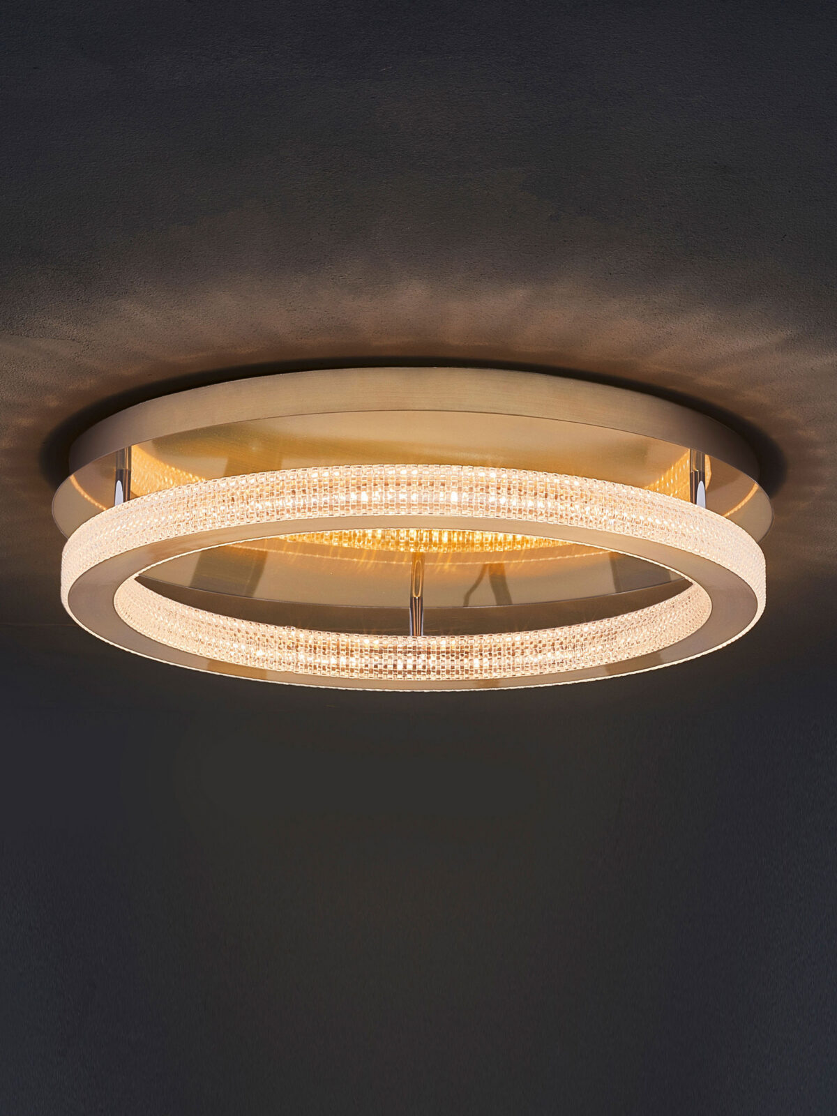 Плафониера Nova Luce FIORE 9285620 златен детайл 4