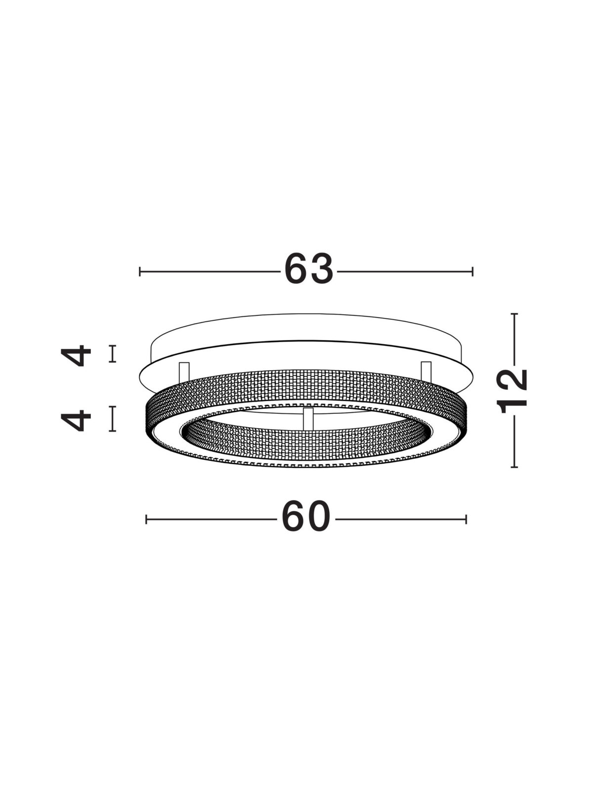 Плафониера Nova Luce FIORE 9285620 златен детайл 5