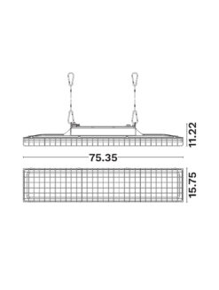 Камбана Nova Luce LINEAR HB 9310011 черен детайл 2