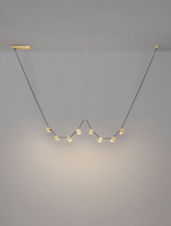 Полилей Nova Luce LUMA 9333211 антично златен детайл 3