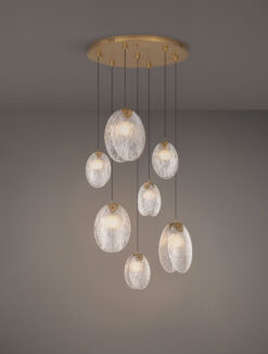 Полилей Nova Luce SHELINA 9333225 антично златен детайл 3