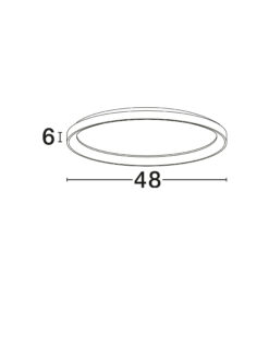 Плафониера Nova Luce PERTINO 9345682 бял детайл 5
