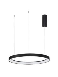 Полилей Nova Luce PERTINO 9345689 черен в интериор