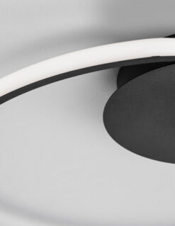 Плафониера Nova Luce FULINE 9348073 черен детайл 4