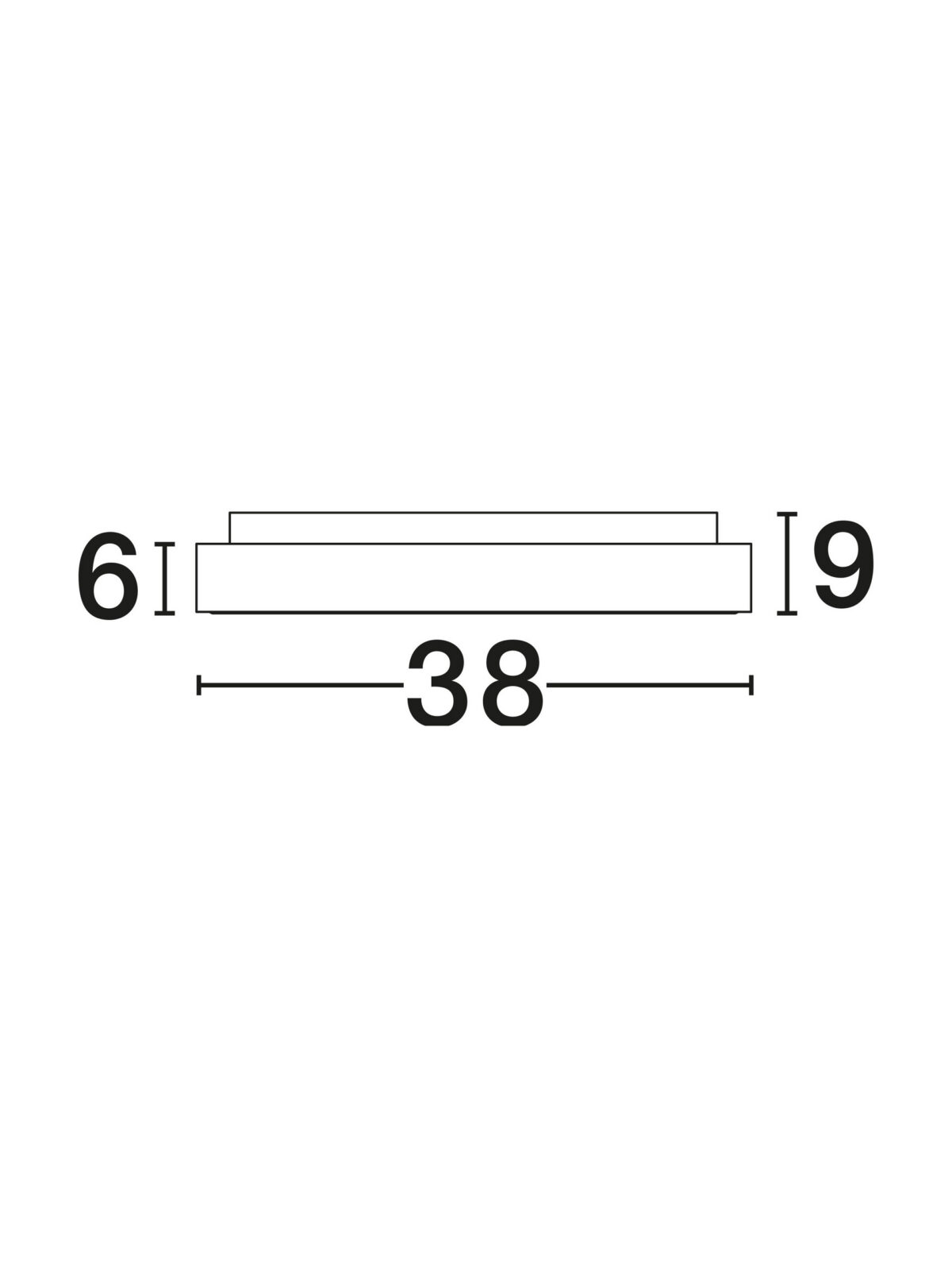 Плафониера Nova Luce RANDO THIN 9353831 черен детайл 6