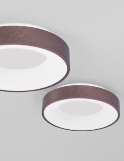 Плафониера Nova Luce RANDO THIN 9353833 кафяв детайл 4
