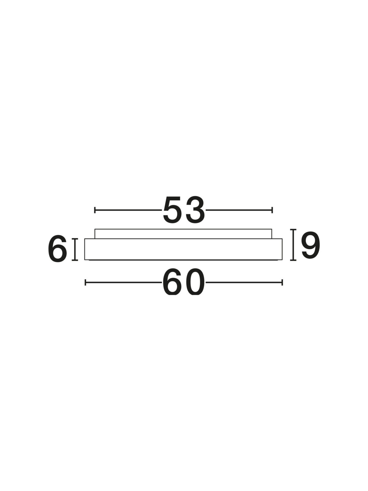 Плафониера Nova Luce RANDO THIN 9353851 черен детайл 4