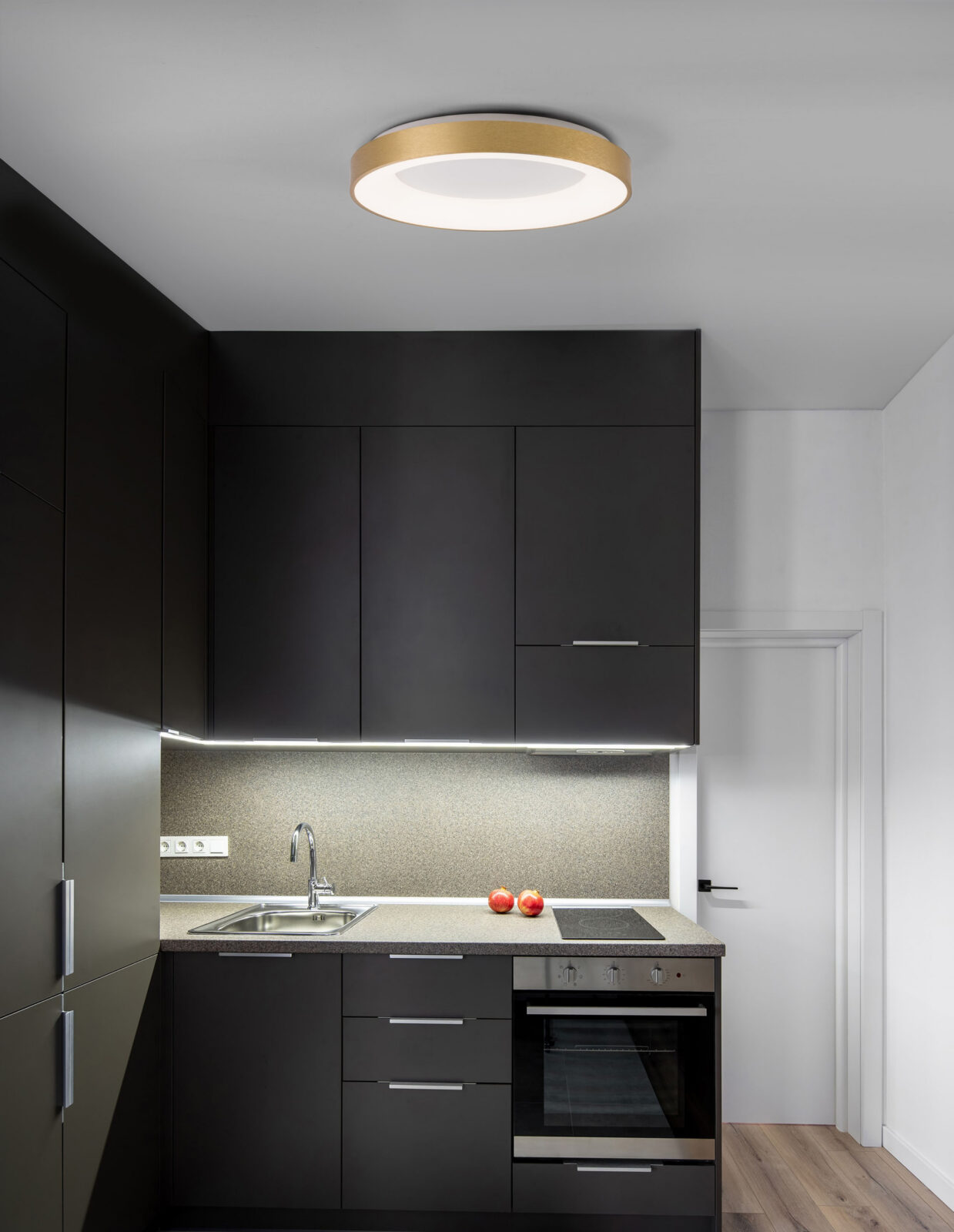 Плафониера Nova Luce RANDO THIN 9353854 златист