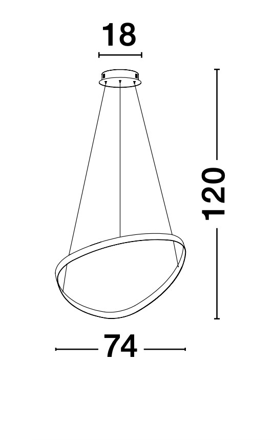 Полилей Nova Luce ARIES 9357064 черен детайл 4