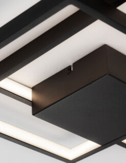 Плафониера Nova Luce PORTO 9364035 черен детайл 5