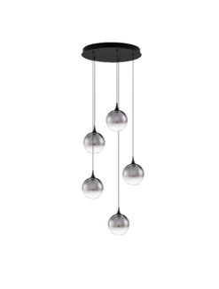 Полилей Nova Luce ORENDA 9416961 черен в интериор