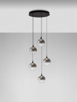 Полилей Nova Luce ORENDA 9416961 черен детайл 3