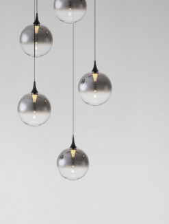 Полилей Nova Luce ORENDA 9416961 черен детайл 4