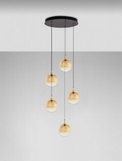 Полилей Nova Luce ORENDA 9416962 черен детайл 2