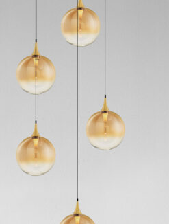 Полилей Nova Luce ORENDA 9416962 черен детайл 4