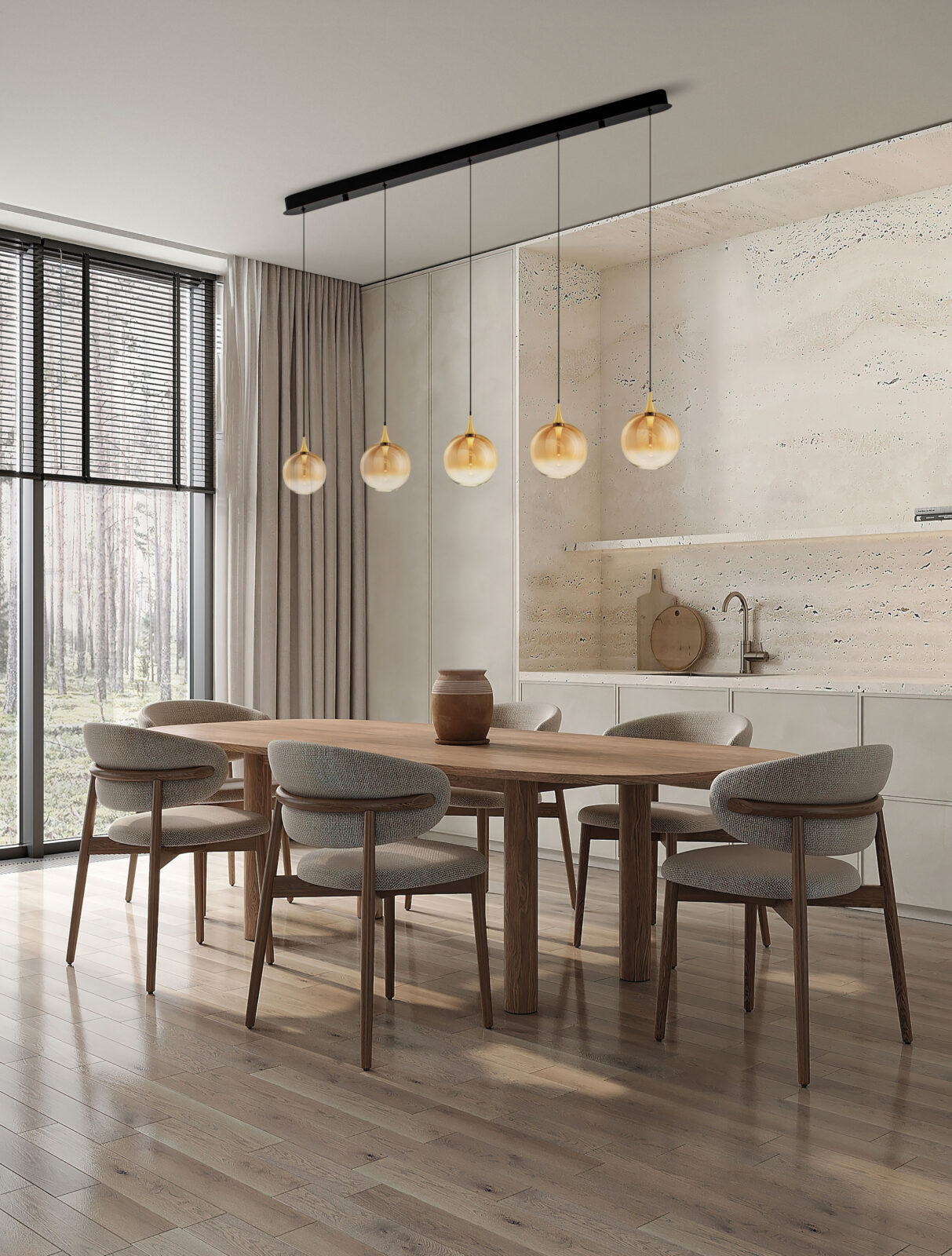 Полилей Nova Luce ORENDA 9416964 черен