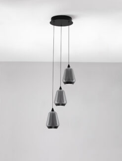 Полилей Nova Luce ALISH 9416967 черен детайл 2