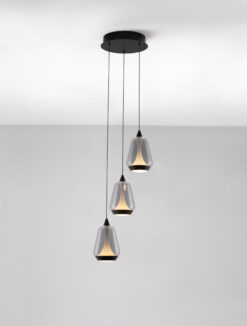 Полилей Nova Luce ALISH 9416967 черен детайл 3