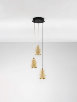 Полилей Nova Luce ALISH 9416968 черен детайл 2