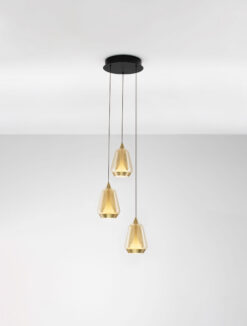 Полилей Nova Luce ALISH 9416968 черен детайл 3