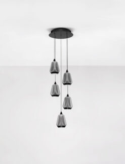 Полилей Nova Luce ALISH 9416969 черен детайл 2