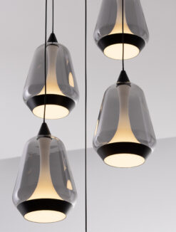 Полилей Nova Luce ALISH 9416969 черен детайл 4