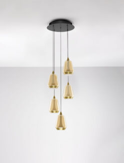 Полилей Nova Luce ALISH 9416970 черен детайл 2