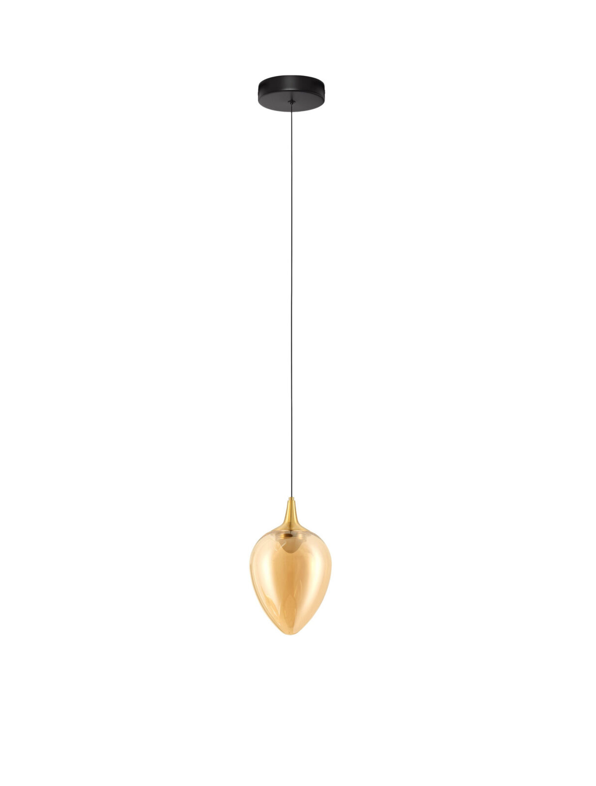 Пендел Nova Luce NALI 9416972 черен в интериор