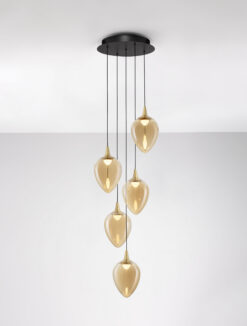 Полилей Nova Luce NALI 9416976 черен детайл 3
