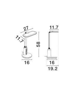 Лампион Nova Luce BIOLIGHT 9416977 бял детайл 7