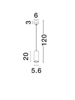 Пендел Nova Luce AILA 9419421 бял в интериор