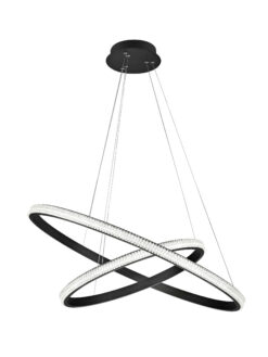 Полилей Nova Luce NAGER 9481092 черен в интериор