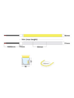 Неонова лента Nova Luce GOMU 16X17 IP68 HORIZONTAL BENDING 9530038 на фасада
