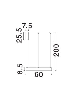 Полилей Nova Luce MOTIF 9530212 черен детайл 4
