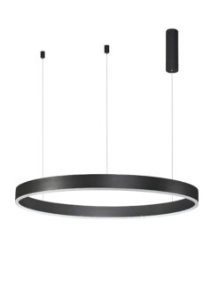 Полилей Nova Luce MOTIF 9530214 черен в интериор