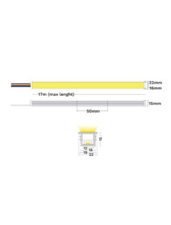 Неонова лента Nova Luce GOMU 16X15 IP44 PROFILE-FREE 9540046 на фасада